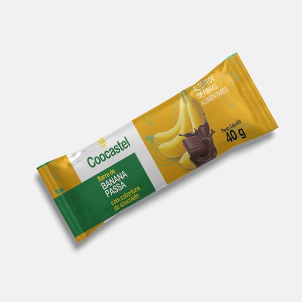 Banana passa com chocolate Coocastel